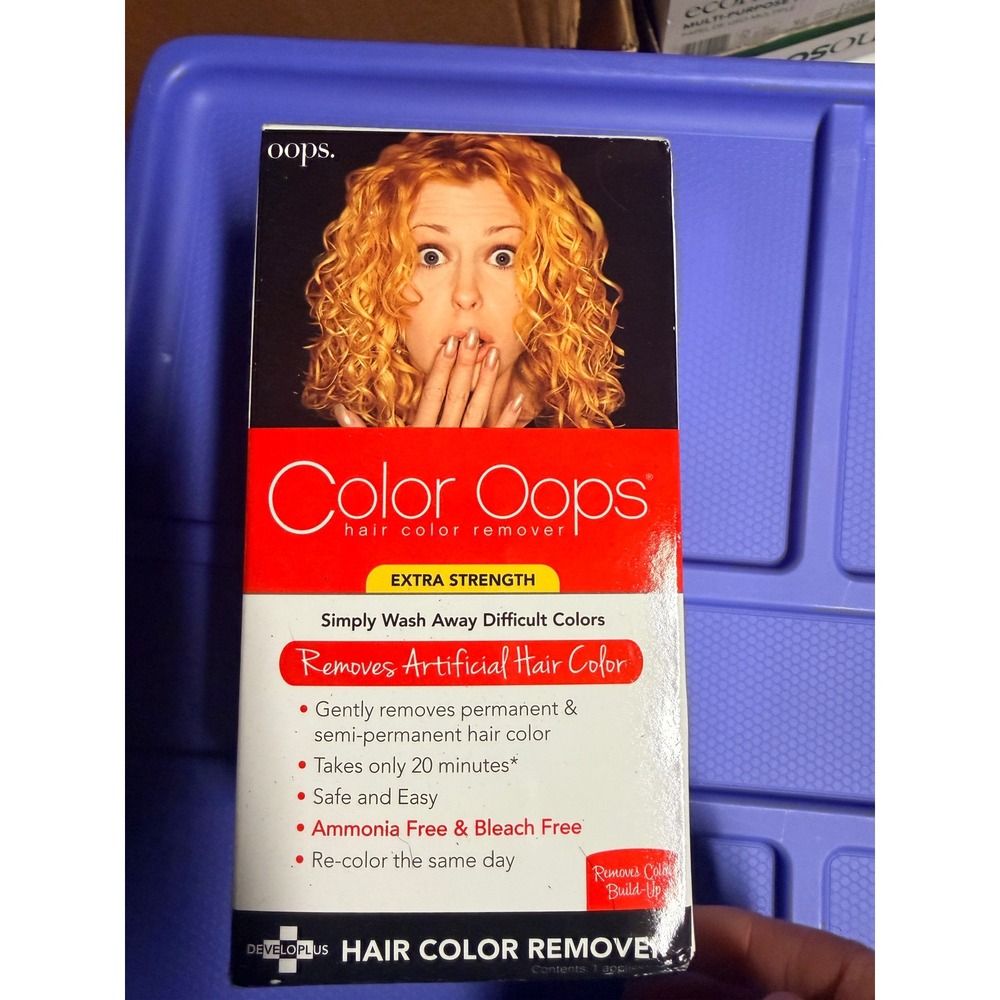 Color Oops Extra Strength Hair Color Remover Ammonia & Bleach Free 1 Application